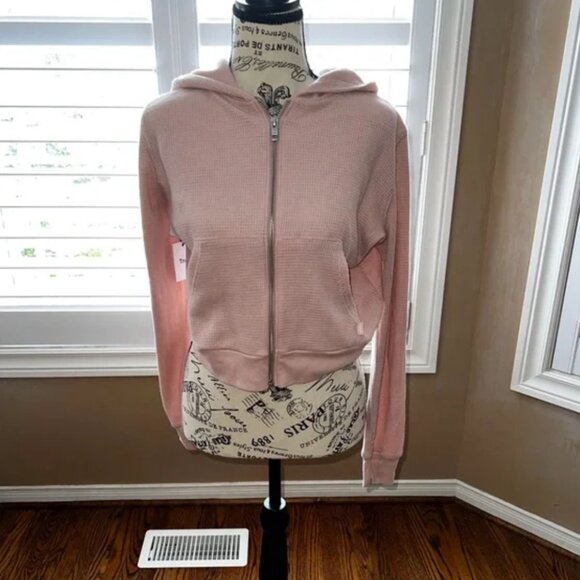 TNA Thermal Zip Hoodie -Blush- M  NWOT - Picture 1 of 9